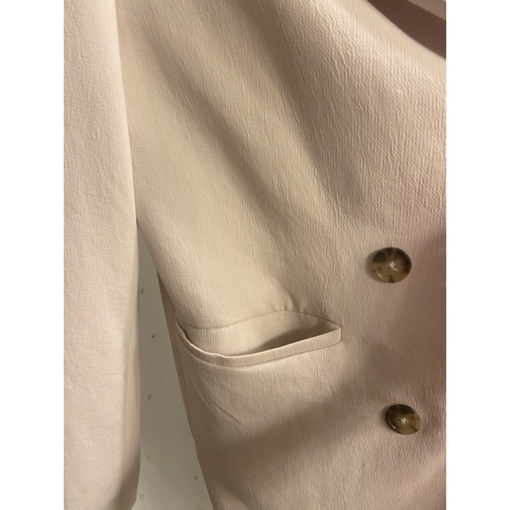 RARE! NEW! Aritzia Wilfred Cherrelle Bone White Double Breasted Blazer - Picture 11 of 12